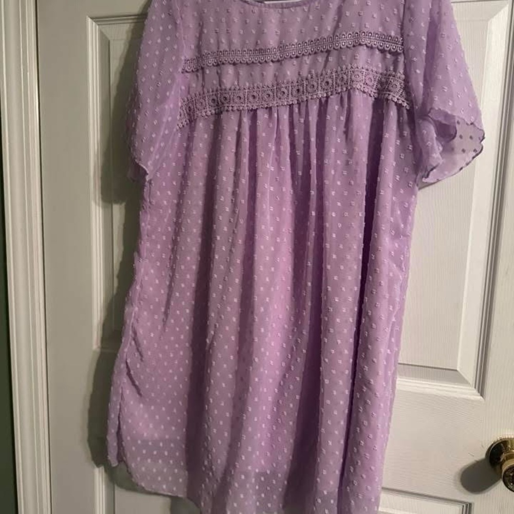 Lavender Polka Dot Dress